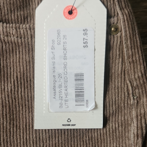 Billabong Green High Waist Shorts - Picture 3 of 7